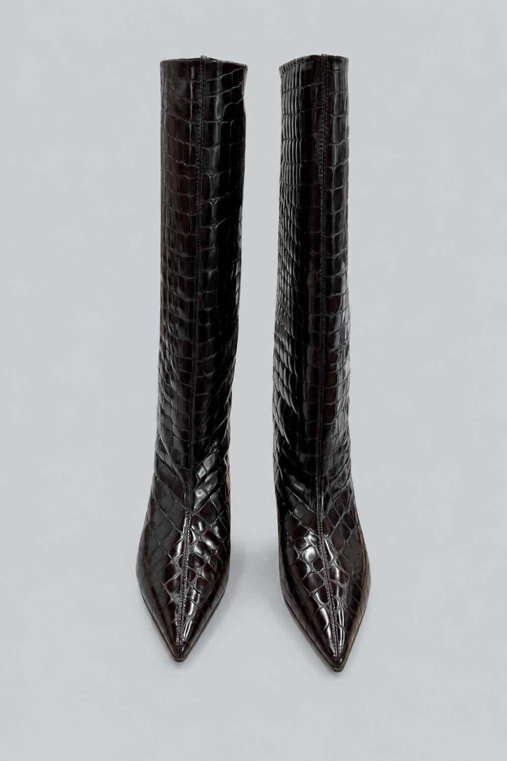 Women’s Blaze Boots - Brown Croc - 7 - Boots