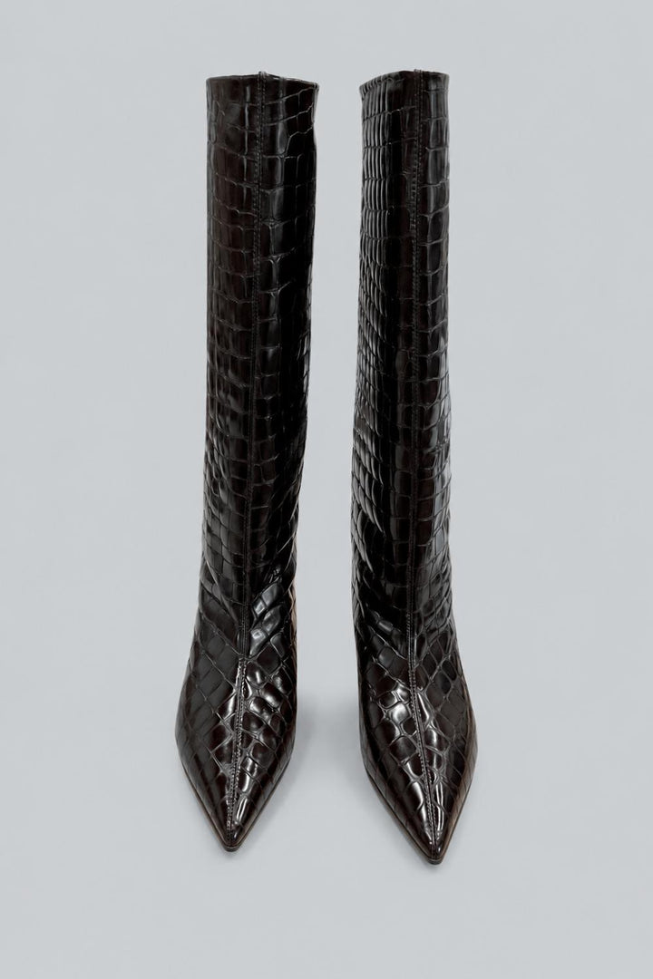 Women’s Blaze Boots - Brown Croc - 7 - Boots