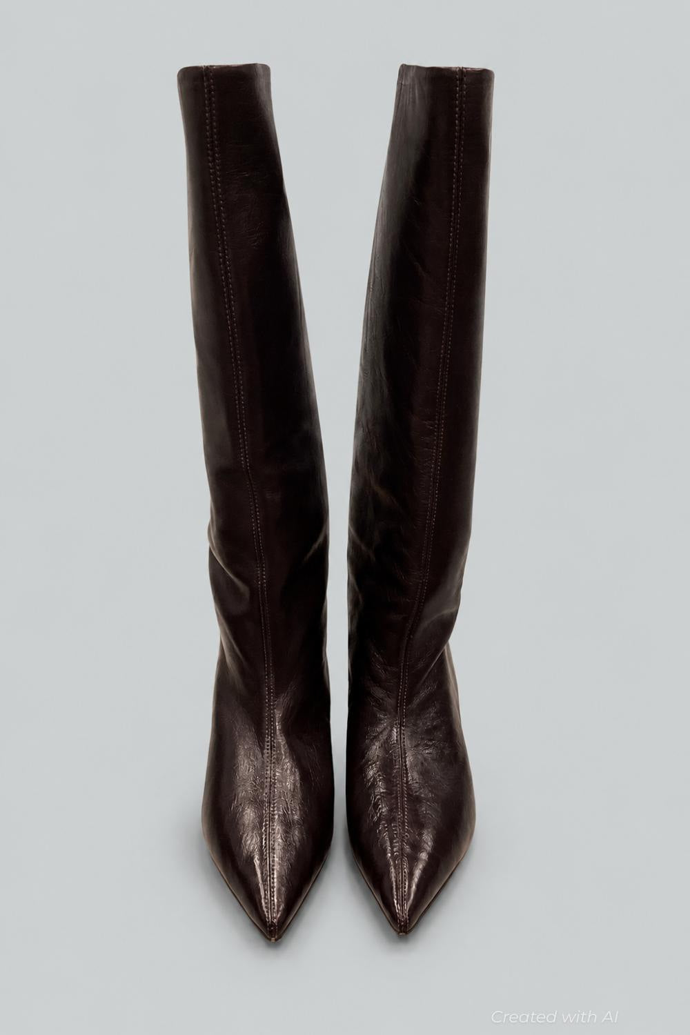 Women’s Blaze Boots - Burgundy Leather - 8 - Boots