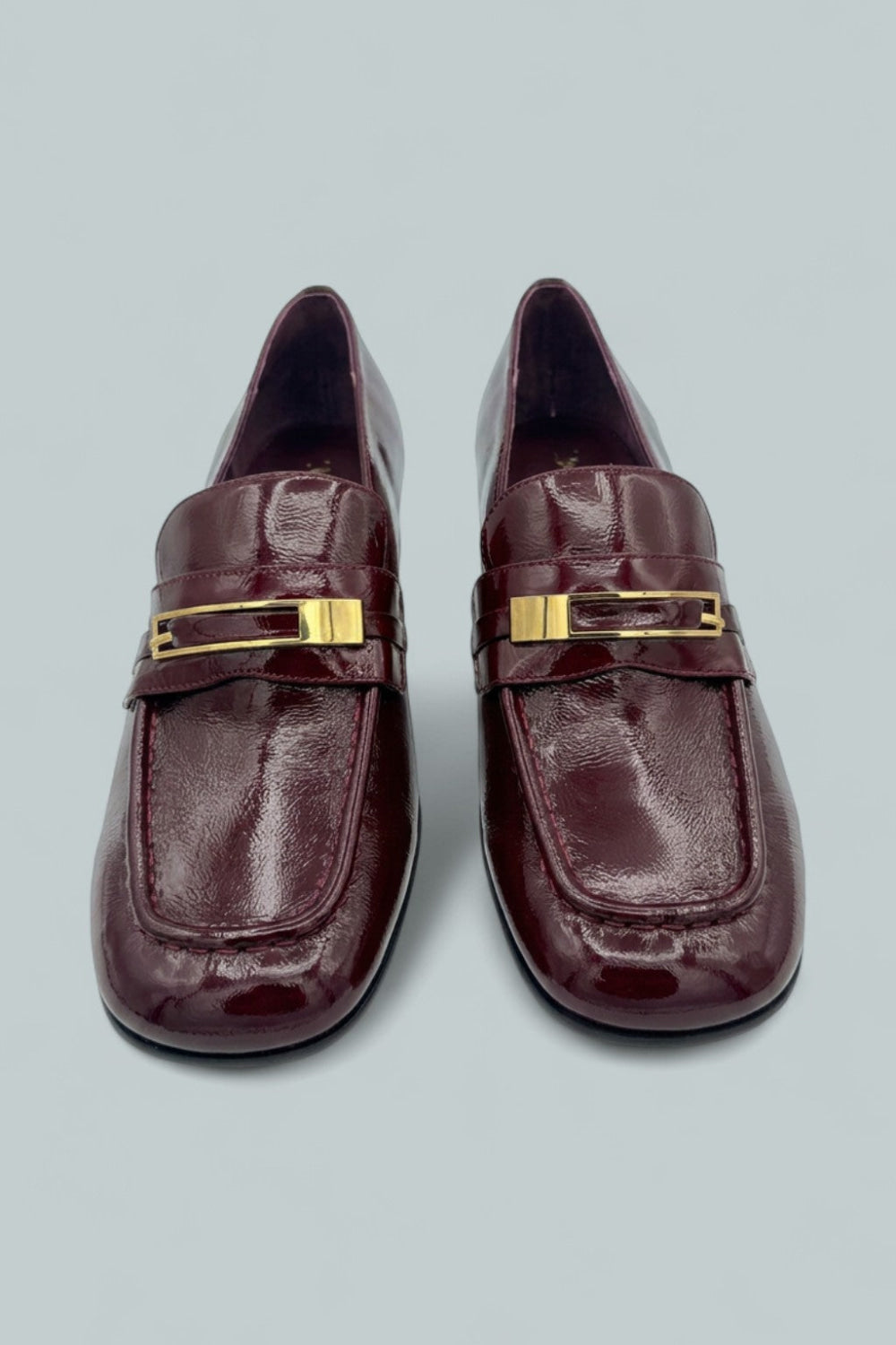Women’s Book-Smart Loafer Pumps - Wine Crinkle Patent - 8 - Loafers