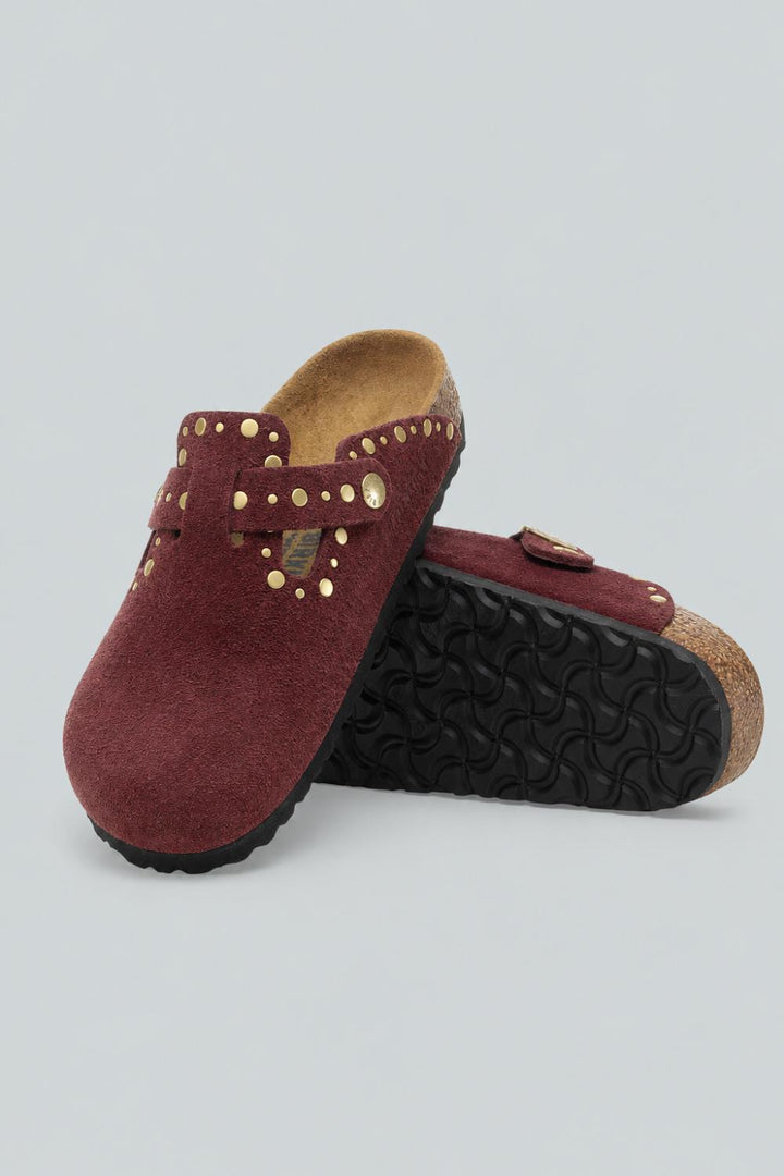 Women’s Boston Rivet Clogs - Zinfandel - Clog