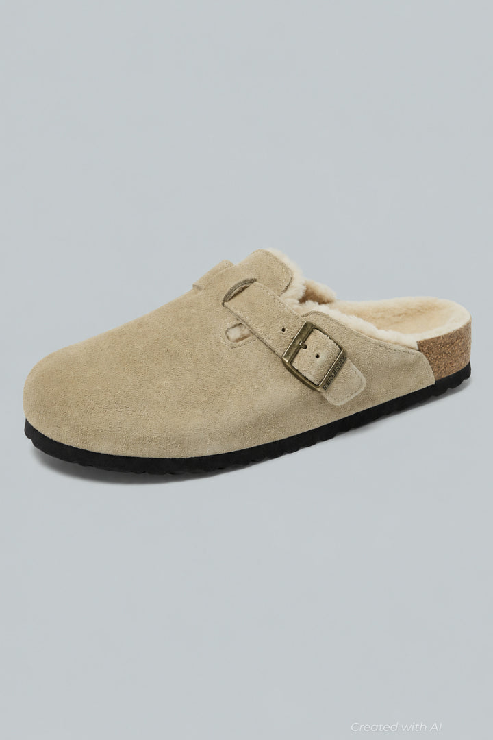 Women’s Boston Shearling Clogs - Taupe - Clog