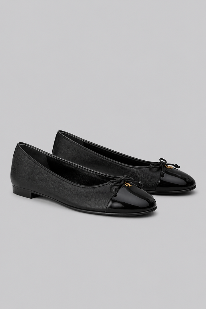 Women’s Bow Ballet Flats - Perfect Black - Flats