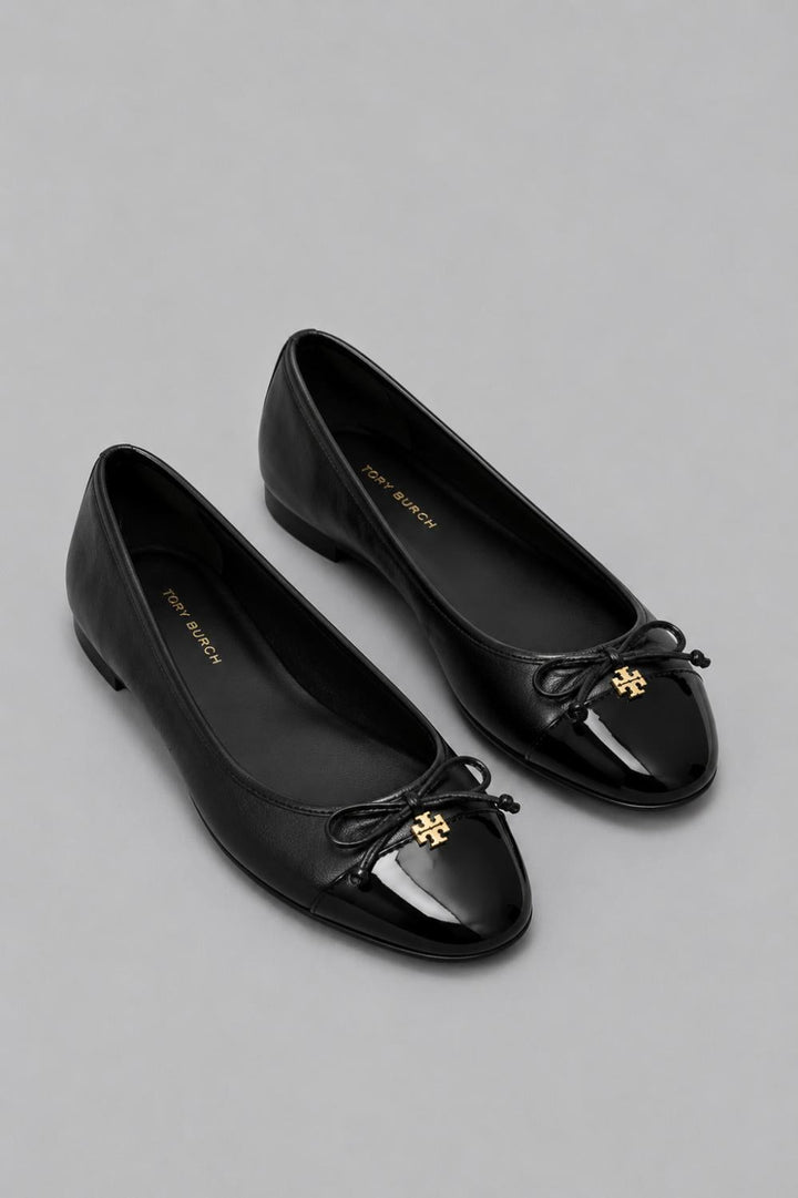 Women’s Bow Ballet Flats - Perfect Black - Flats