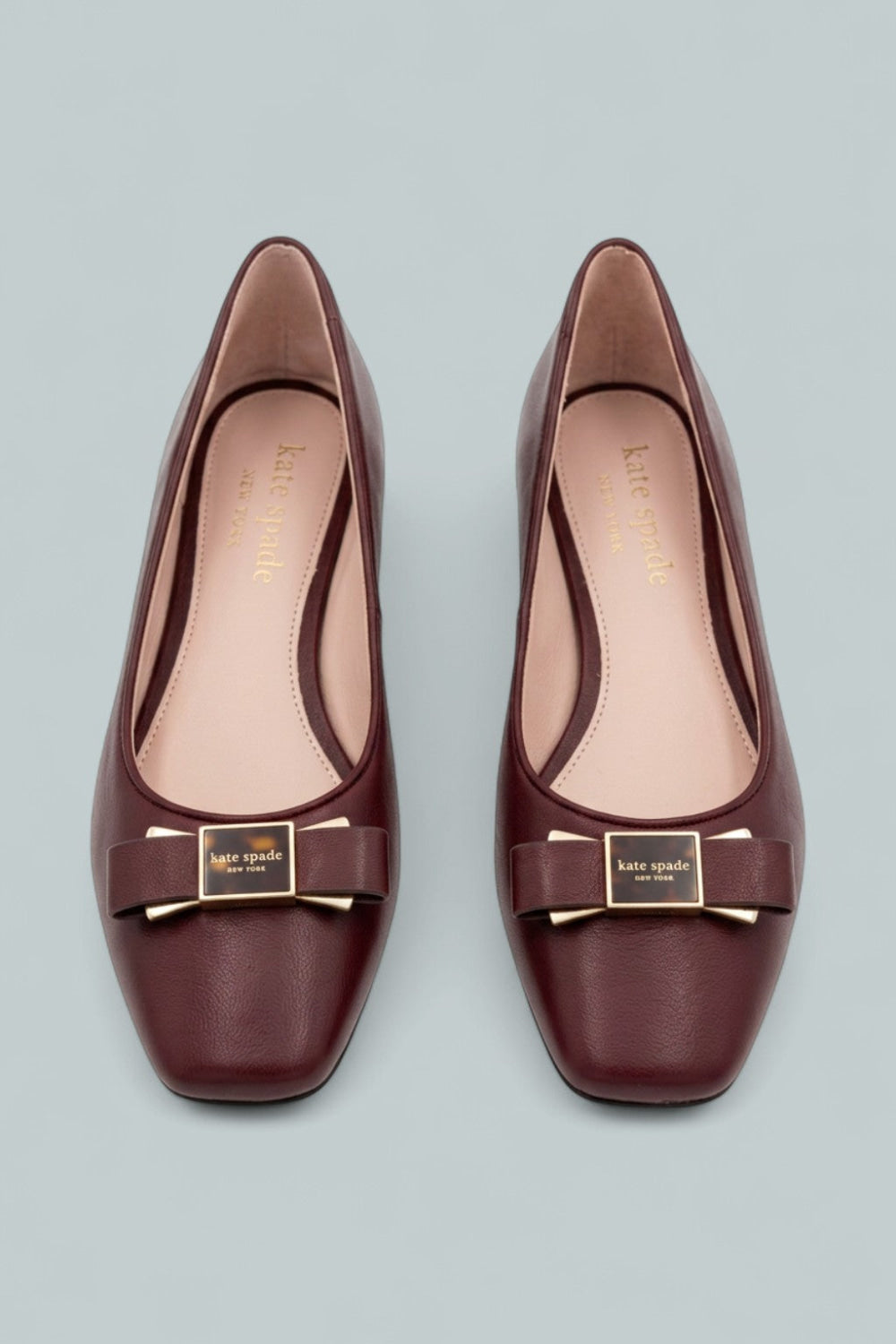 Women’s Bowdie Slip On Pointed Toe Ballet Flats - Cordovan - 6 - Flats