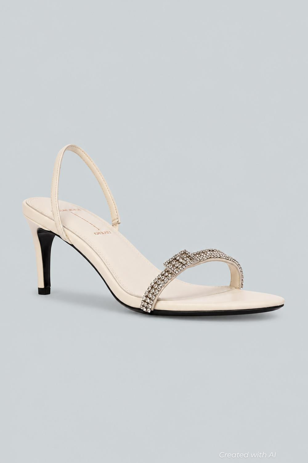 Women’s Bowie Crystal Embellished Slingback Sandals - Coconut - 7.5 US / 37.5 EU - Slingback