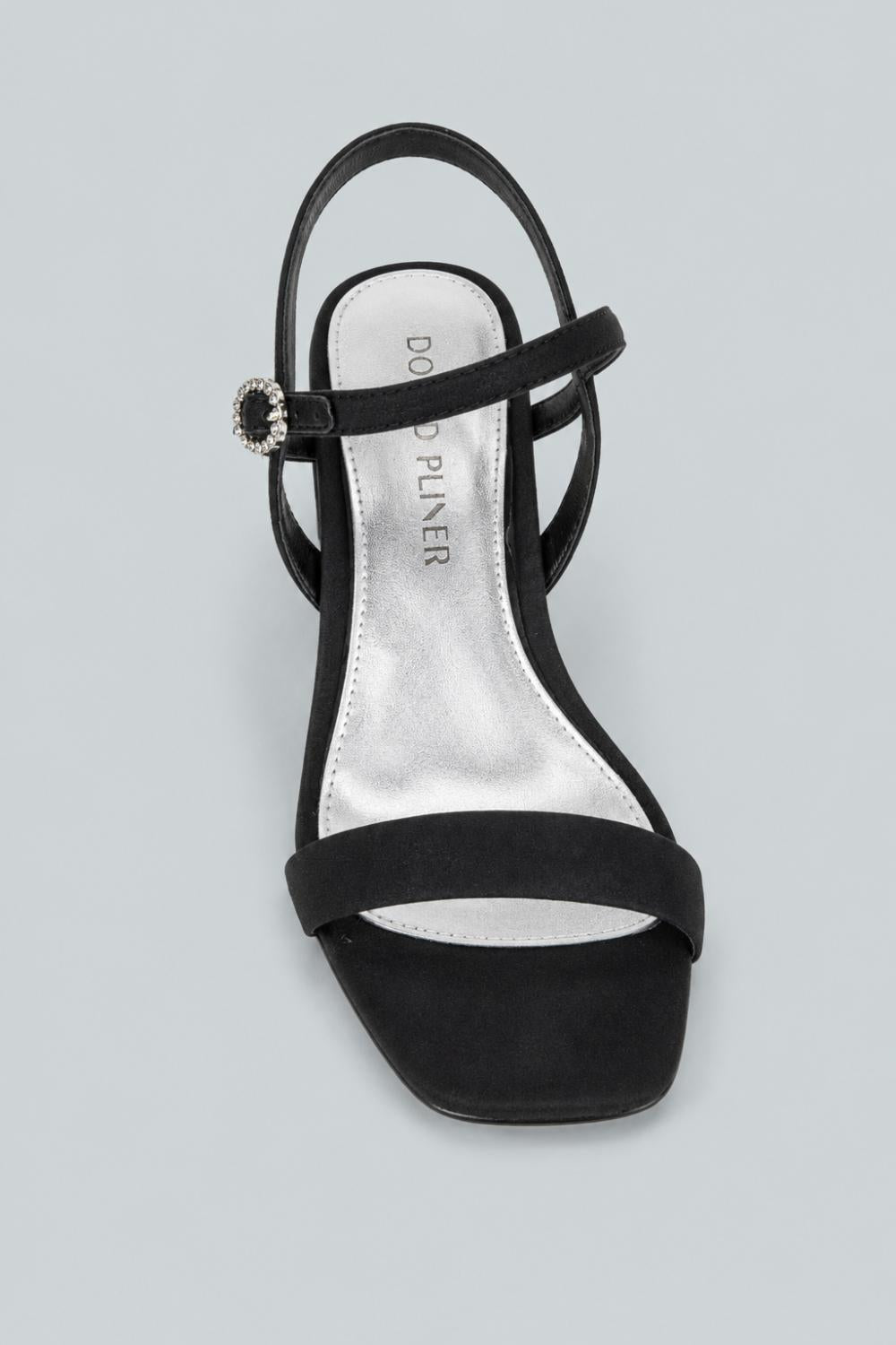 Women’s Brazi Sandals - Black Satin - 9 - Sandal