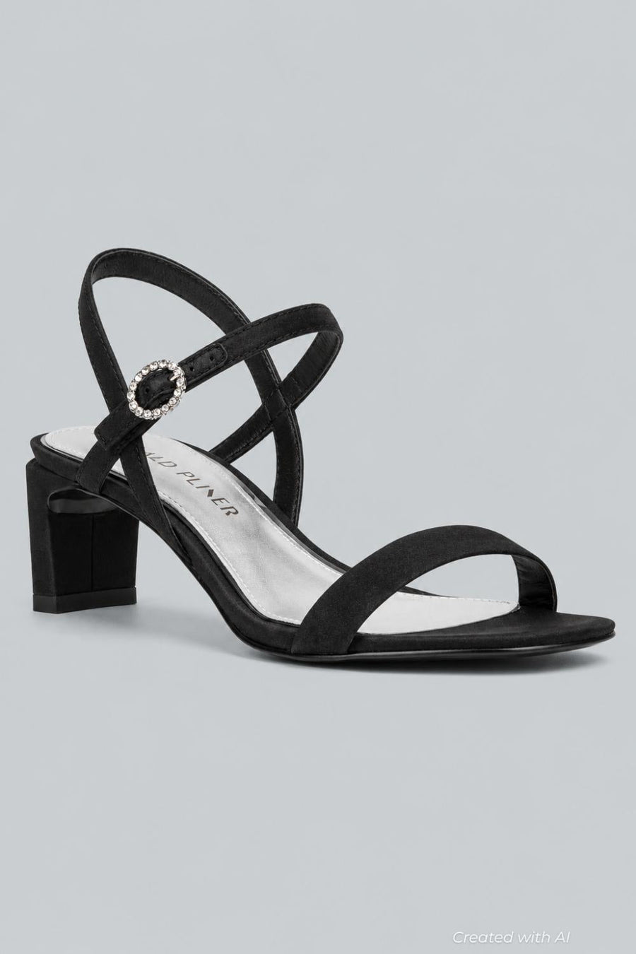 Women’s Brazi Sandals - Black Satin - 9 - Sandal