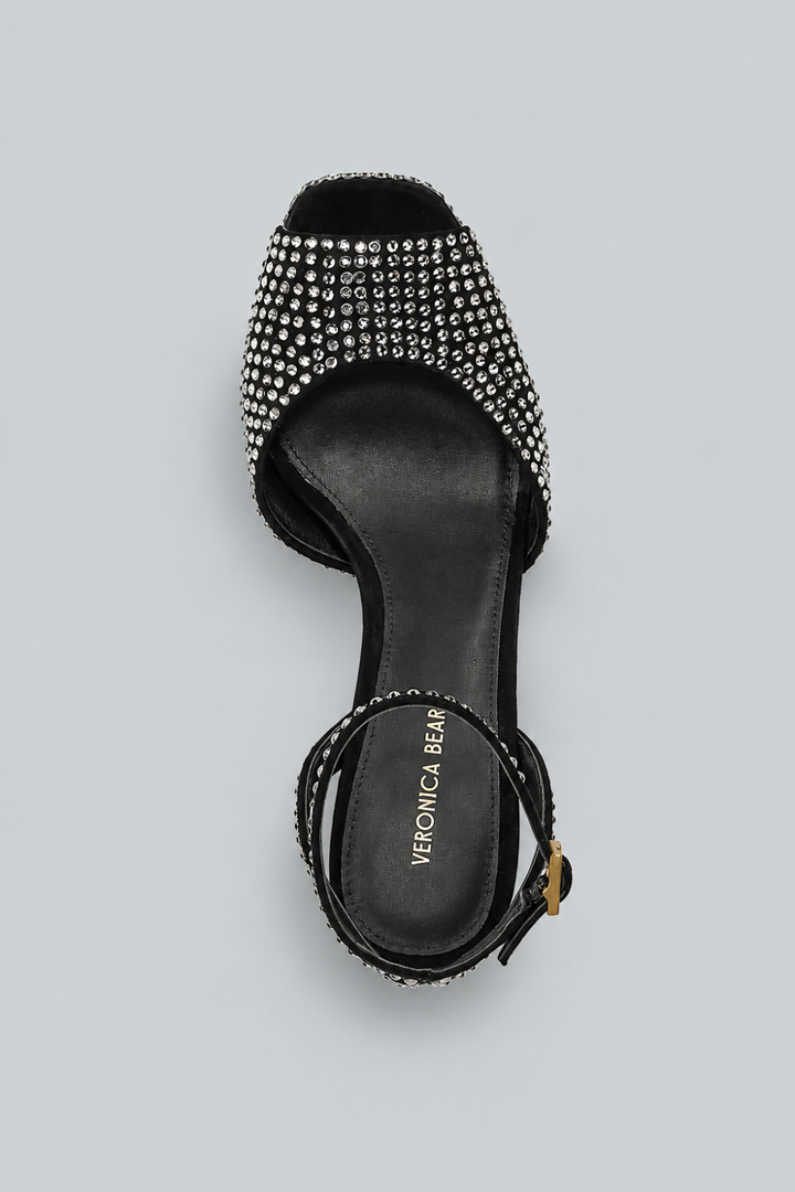 Women’s Brianne Embellished Platform Sandals - Black - Heels