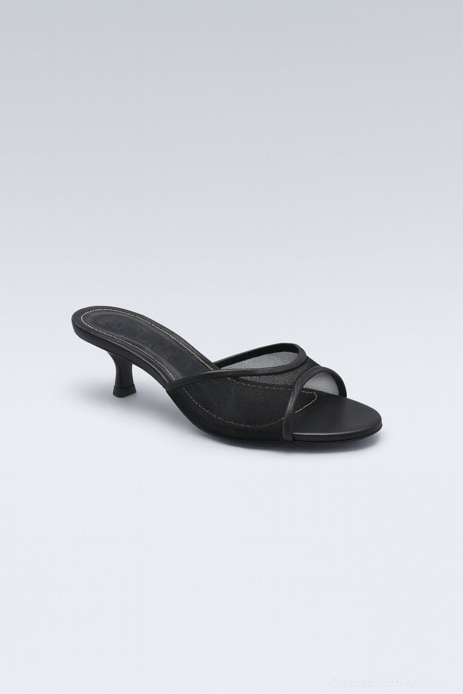 Women’s Brigette Mule Sandals - Black Mesh - Mules