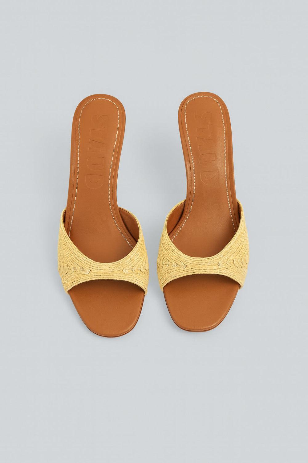 Women’s Brigitte Mule Sandals - Natural Raffia - Sandals