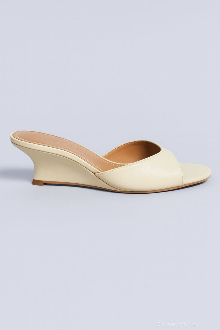 Women’s Brigitte Wedge Sandals - Cream - Sandal