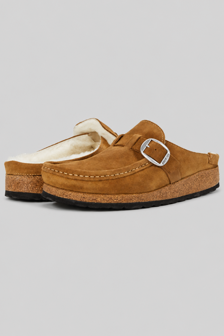 Women’s Buckley Shearling Clogs - Brown - 7 7.5 US / 38 EU - Clog