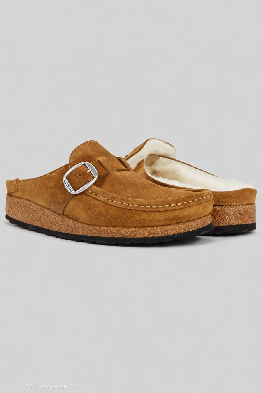 Women’s Buckley Shearling Clogs - Brown - 7 7.5 US / 38 EU - Clog