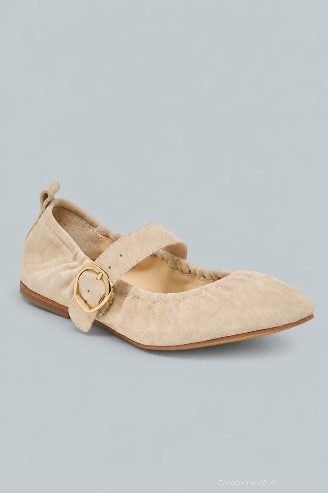 Women’s Caely Flats - Sesame Suede - Flats