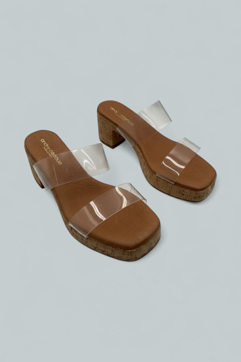 Women’s Cairo Platform Sandals - Clear - 10 - Sandals