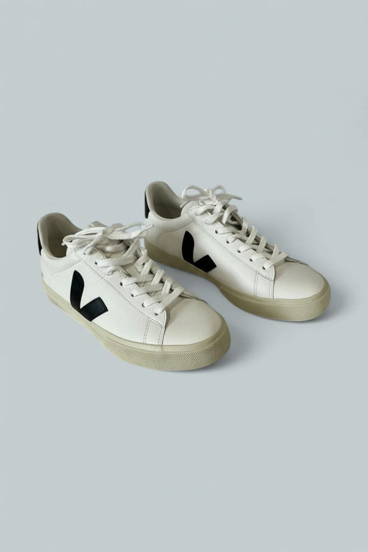 Women’s Campo Low Top Sneakers - Open White/Black - 11 - Sneaker