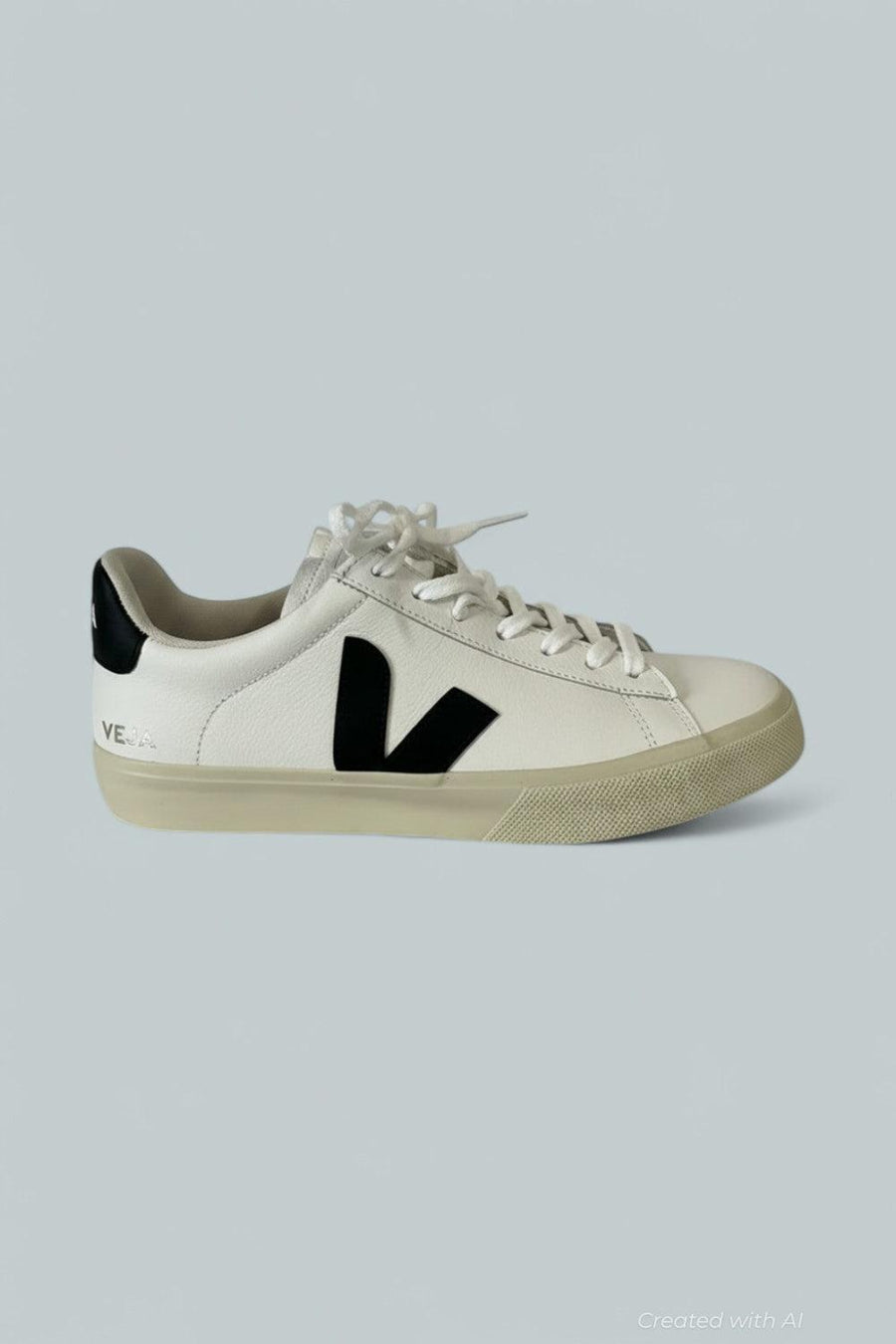 Women’s Campo Low Top Sneakers - Open White/Black - 11 - Sneaker