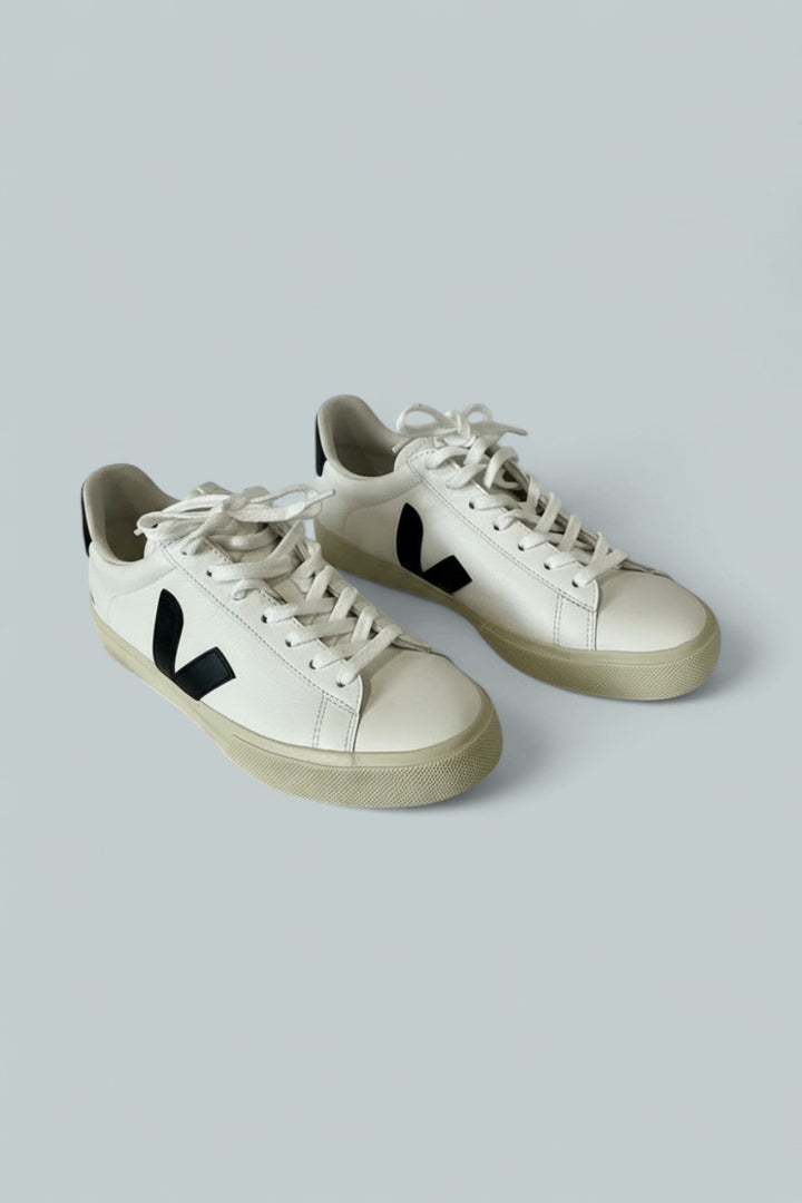 Women’s Campo Low Top Sneakers - Open White/Black - 11 - Sneaker