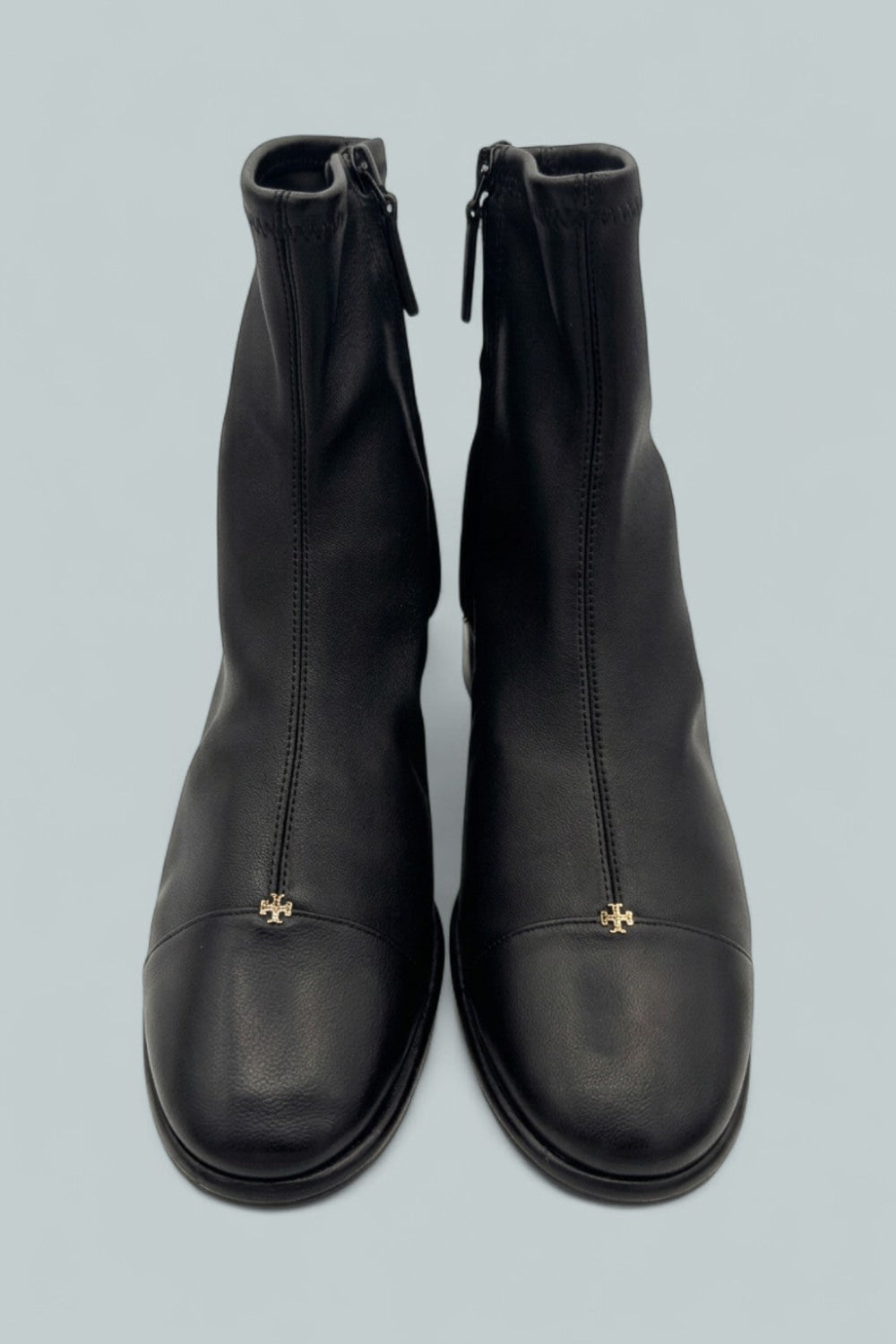 Women’s Cap Toe Ankle Boots 50mm Heel - Perfect Black - 9 - Boot