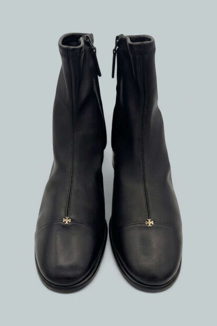 Women’s Cap Toe Ankle Boots 50mm Heel - Perfect Black - 9 - Boot