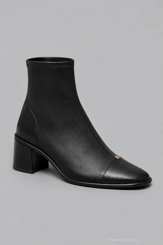 Women’s Cap Toe Ankle Boots - Perfect Black - Boots