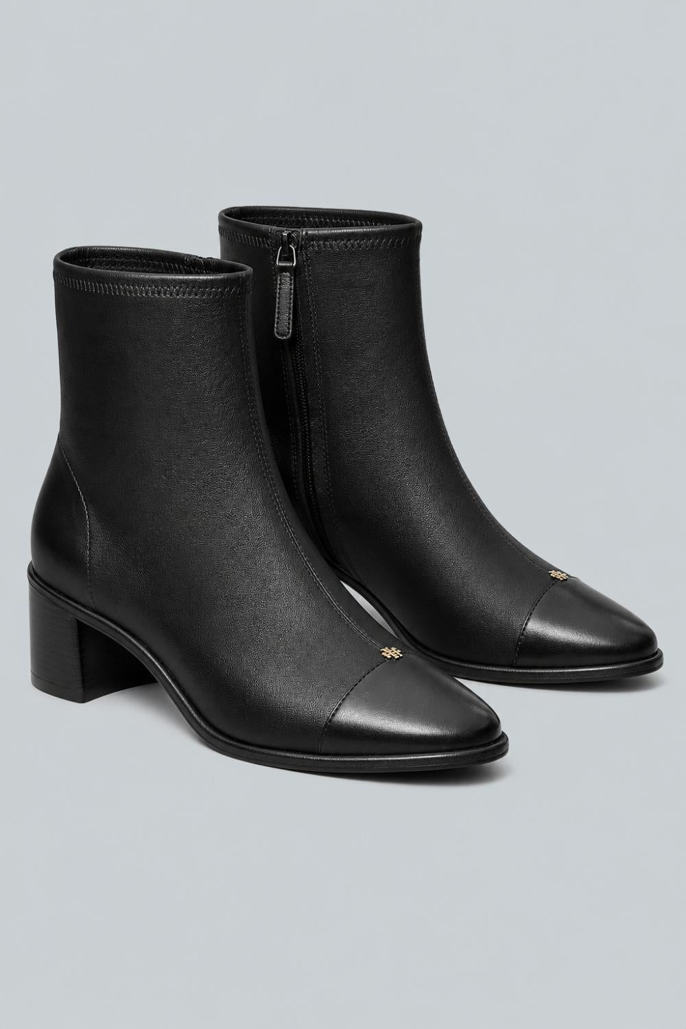 Women’s Cap Toe Ankle Boots - Perfect Black - Boots