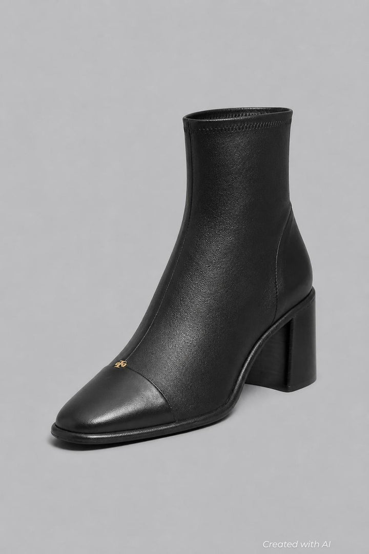 Women’s Cap Toe Ankle Boots - Perfect Black - Boots