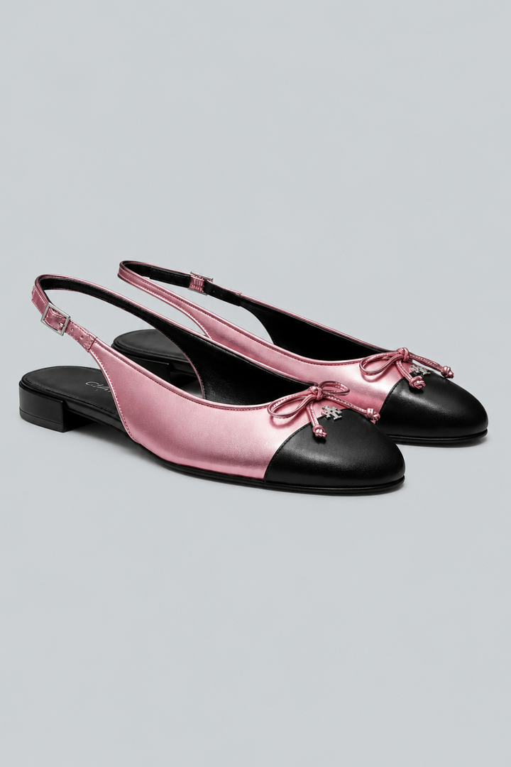 Women’s Cap Toe Slingback Flats - Pink Etoile - 8.5 - Flats