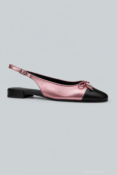 Women’s Cap Toe Slingback Flats - Pink Etoile - 8.5 - Flats