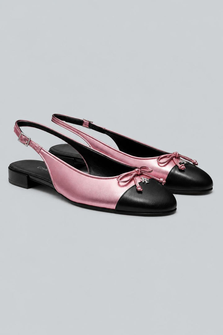 Women’s Cap Toe Slingback Flats - Pink Etoile - 8.5 - Flats