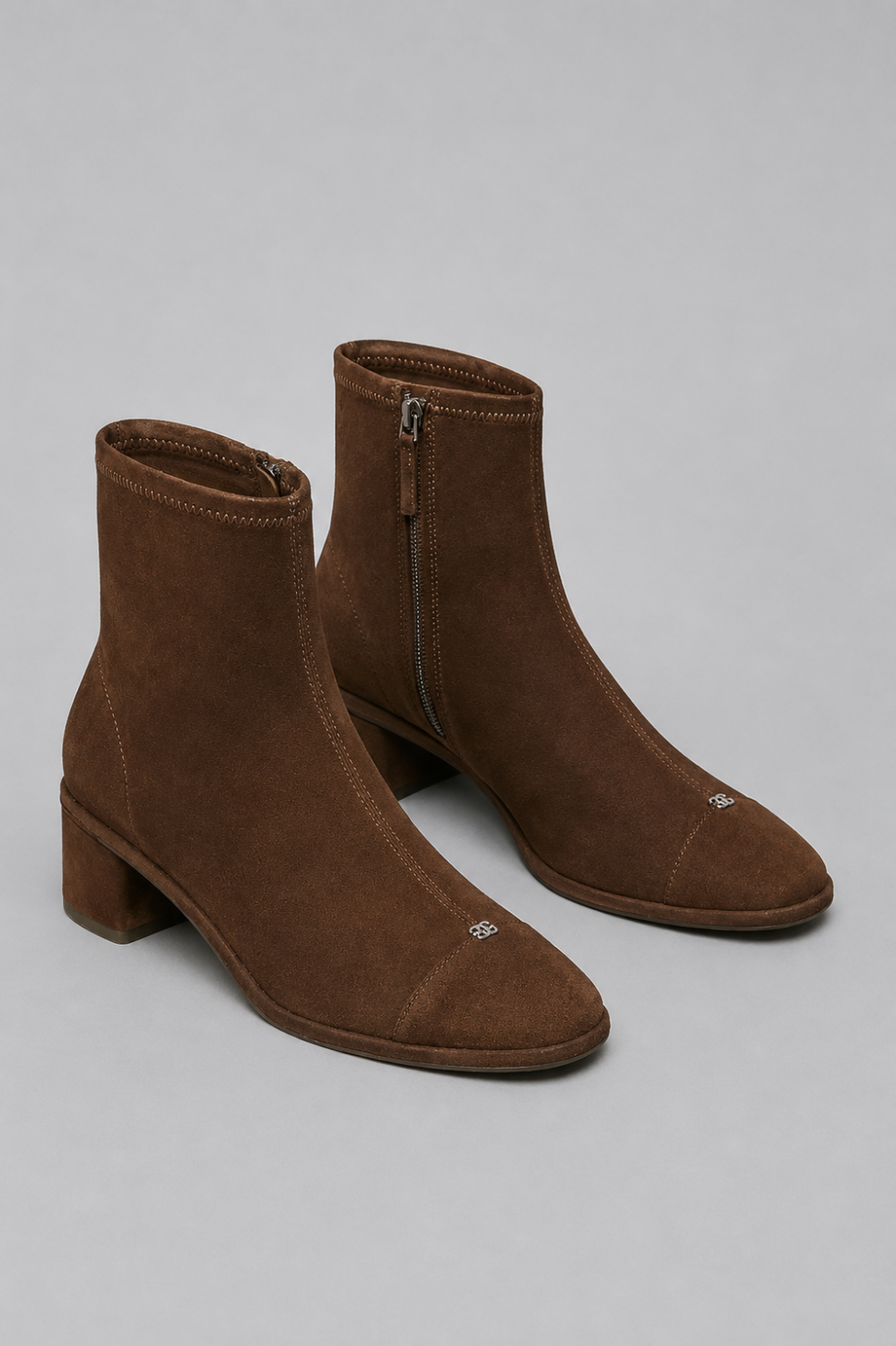 Women’s Cap Toe Suede Ankle Boots - Dark Cocoa - Boots