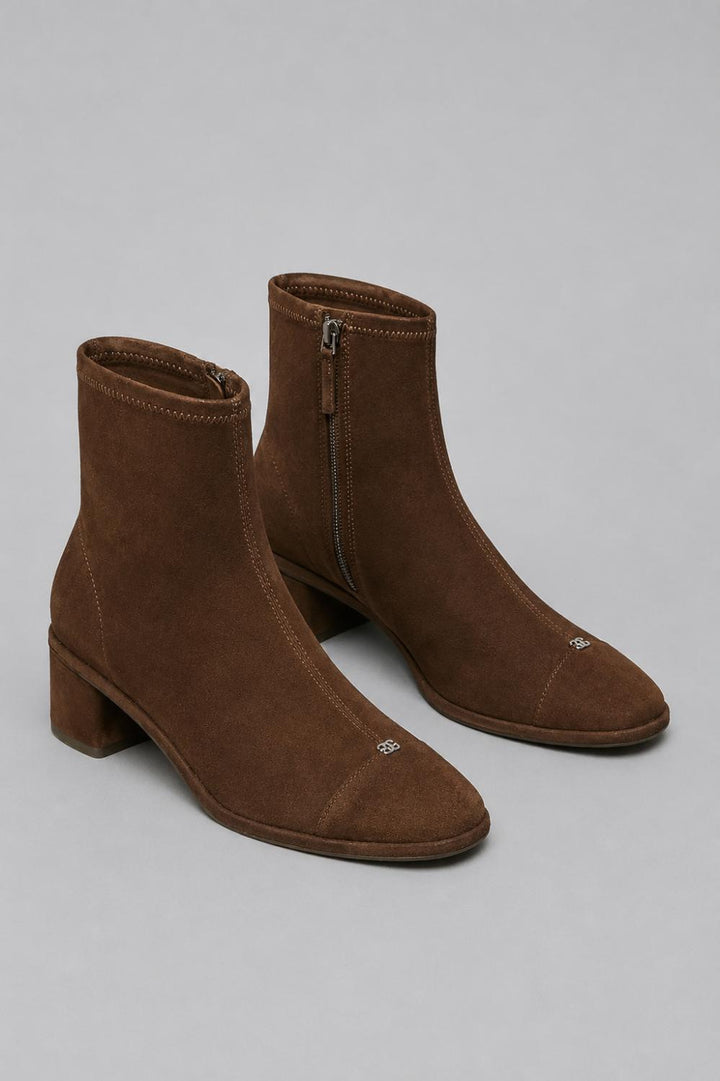 Women’s Cap Toe Suede Ankle Boots - Dark Cocoa - Boots