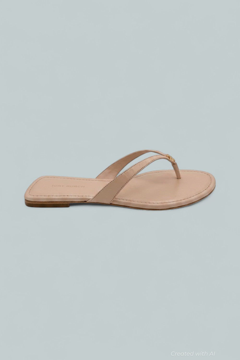 Women’s Capri Leather Flip Flop Sandals - Shell Pink - 9.5 - Sandals