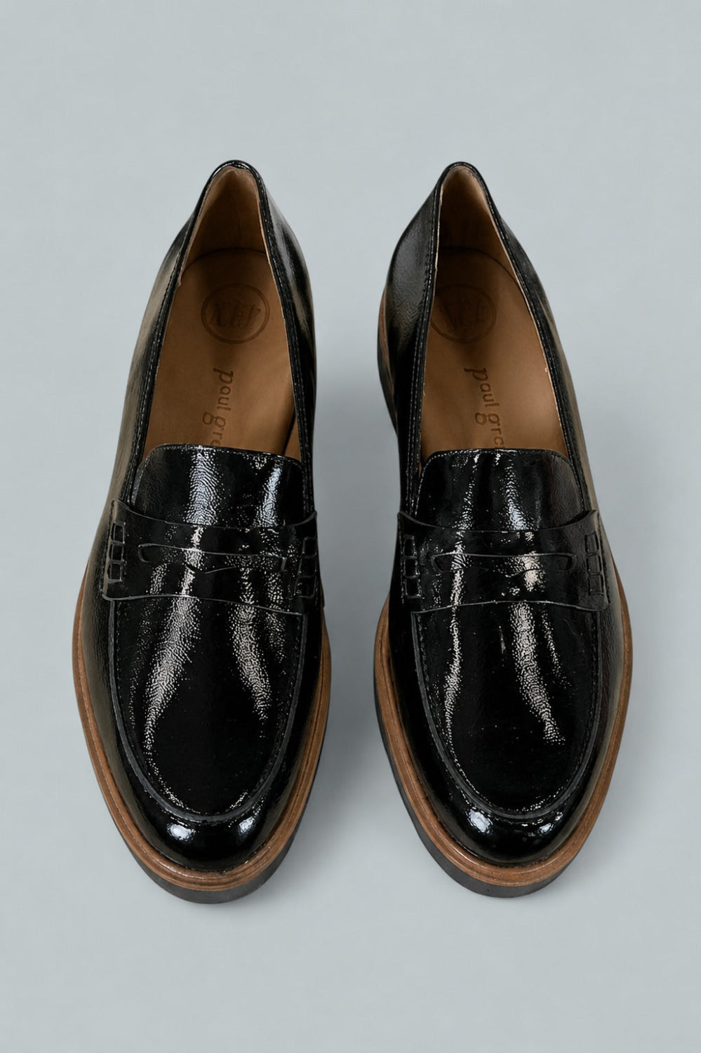 Women’s Carmel Penny Loafers - Back Crinkled Patent - 9.5 - Loafers