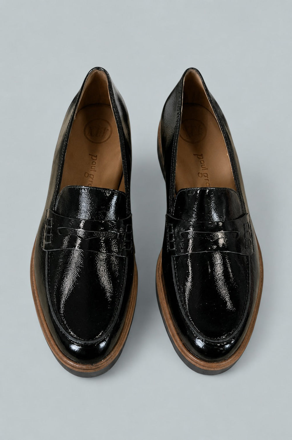 Women’s Carmel Penny Loafers - Back Crinkled Patent - 9.5 - Loafers