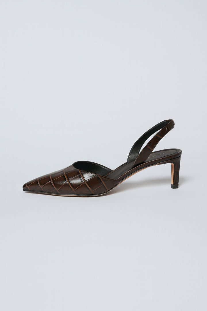 Women’s Caroline Slingback Pumps - Chocolate - Slingback