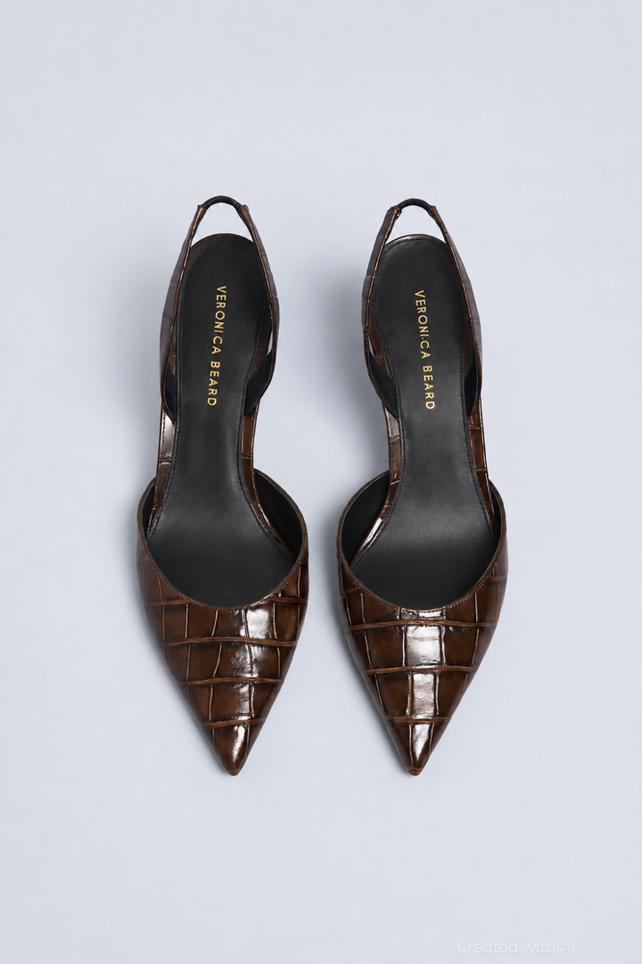 Women’s Caroline Slingback Pumps - Chocolate - Slingback