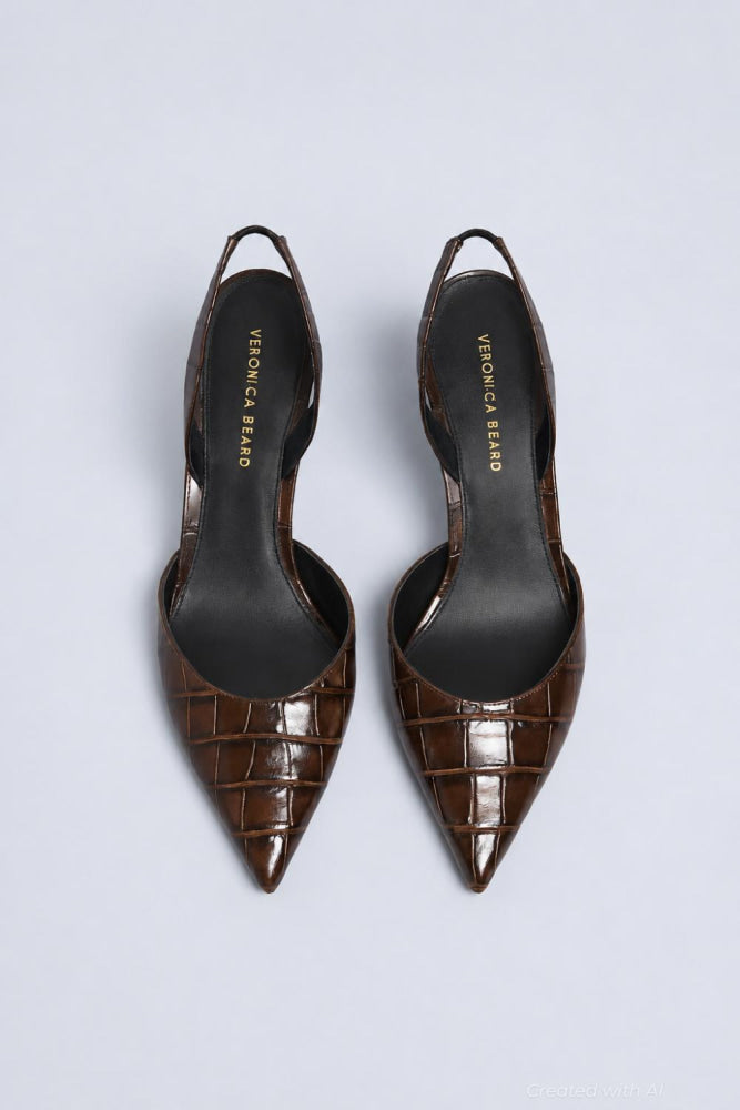 Women’s Caroline Slingback Pumps - Chocolate - Slingback