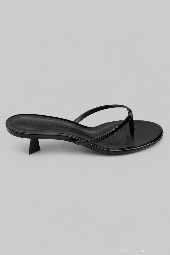 Women’s Carolyn Thong Sandals - Black Patent - 8 - Sandals