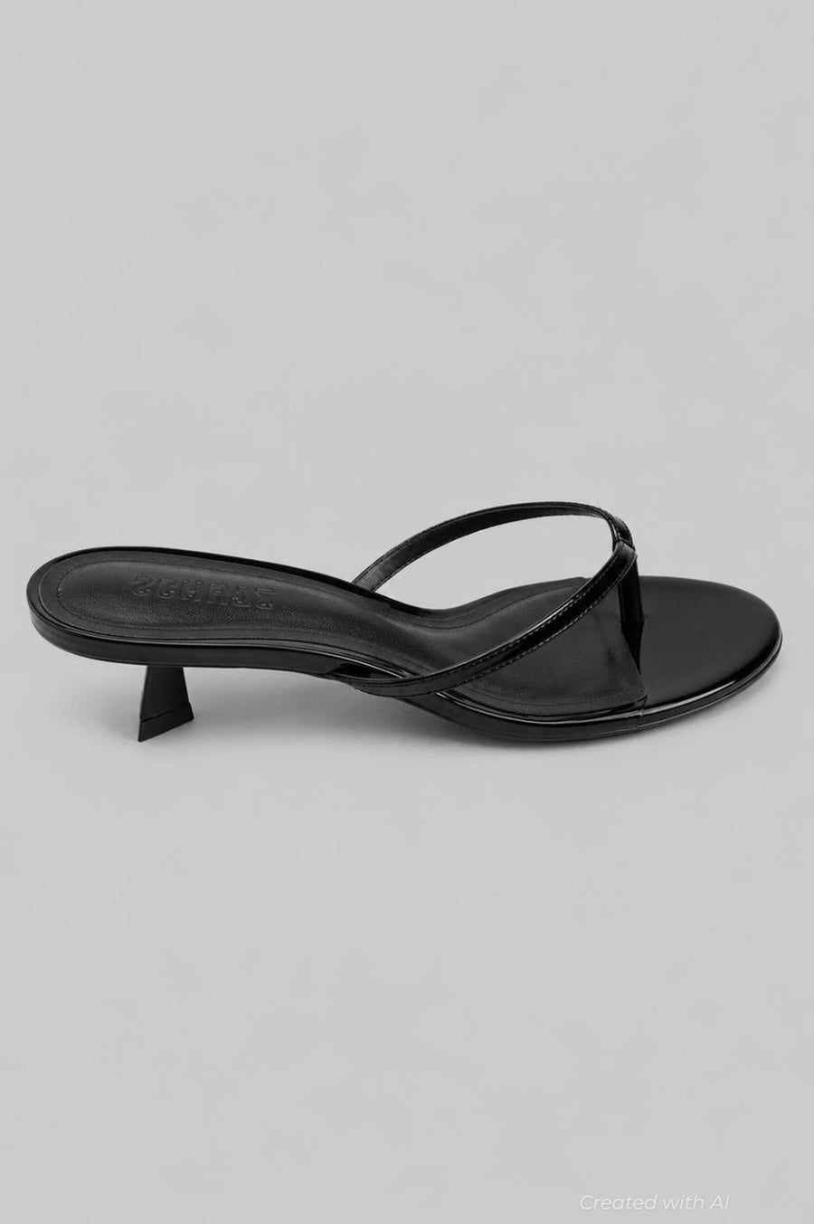 Women’s Carolyn Thong Sandals - Black Patent - 8 - Sandals