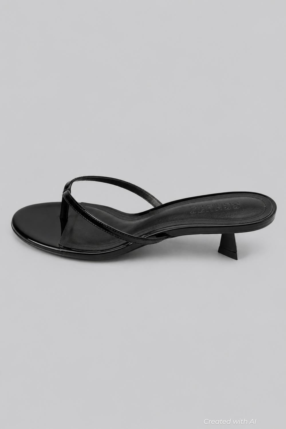 Women’s Carolyn Thong Sandals - Black Patent - Sandal