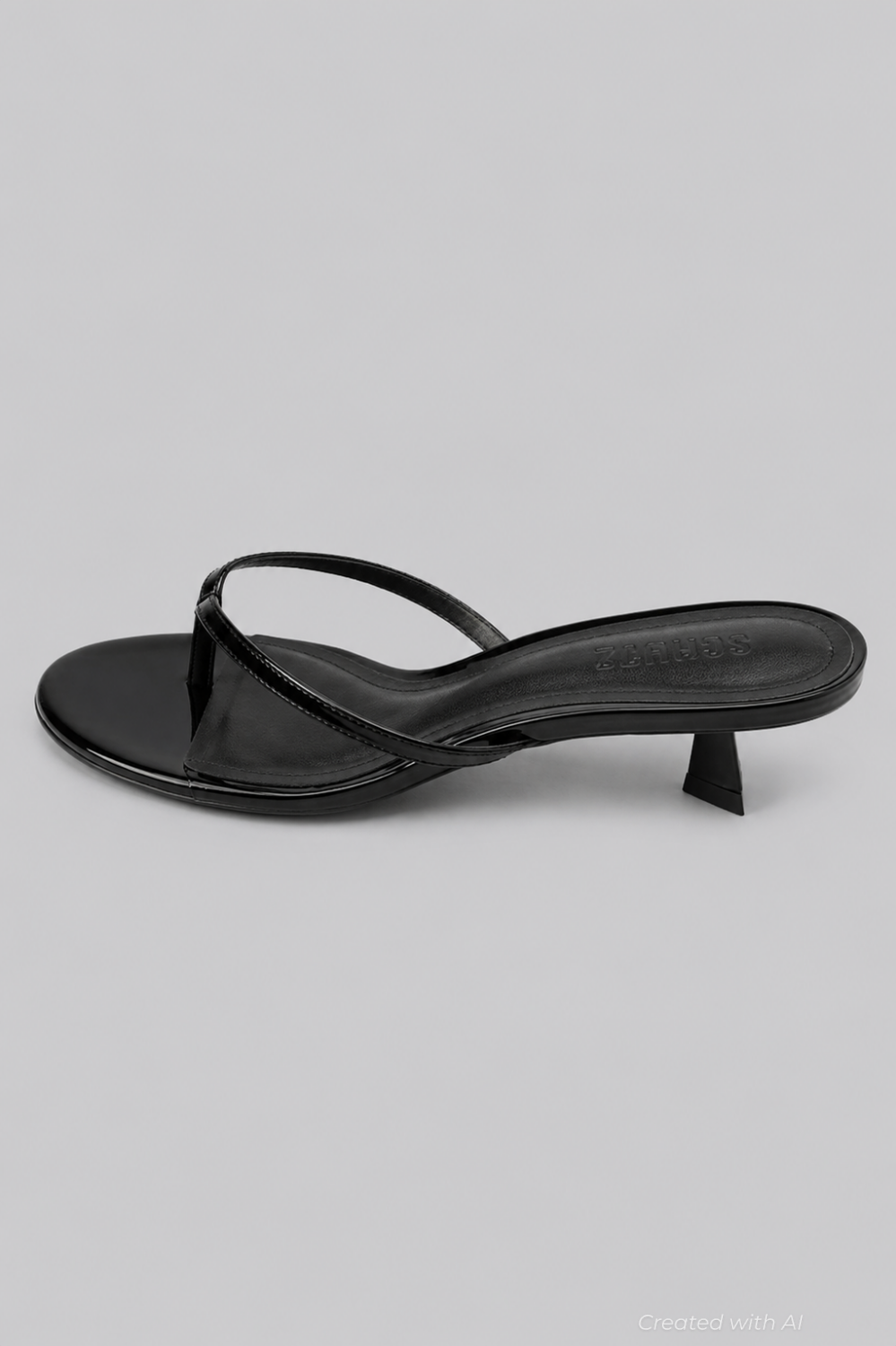 Women’s Carolyn Thong Sandals - Black Patent - Sandal