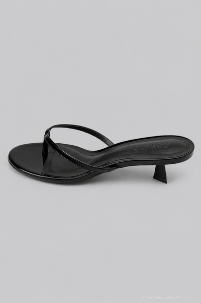 Women’s Carolyn Thong Sandals - Black Patent - Sandal