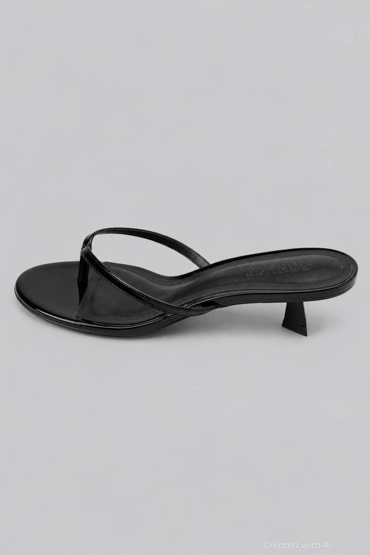 Women’s Carolyn Thong Sandals - Black Patent - Sandal