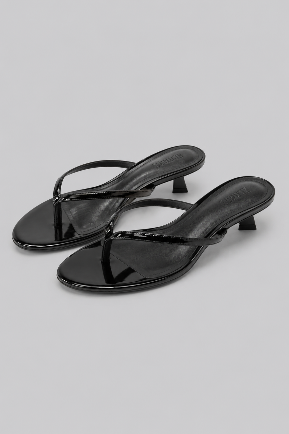 Women’s Carolyn Thong Sandals - Black Patent - Sandal