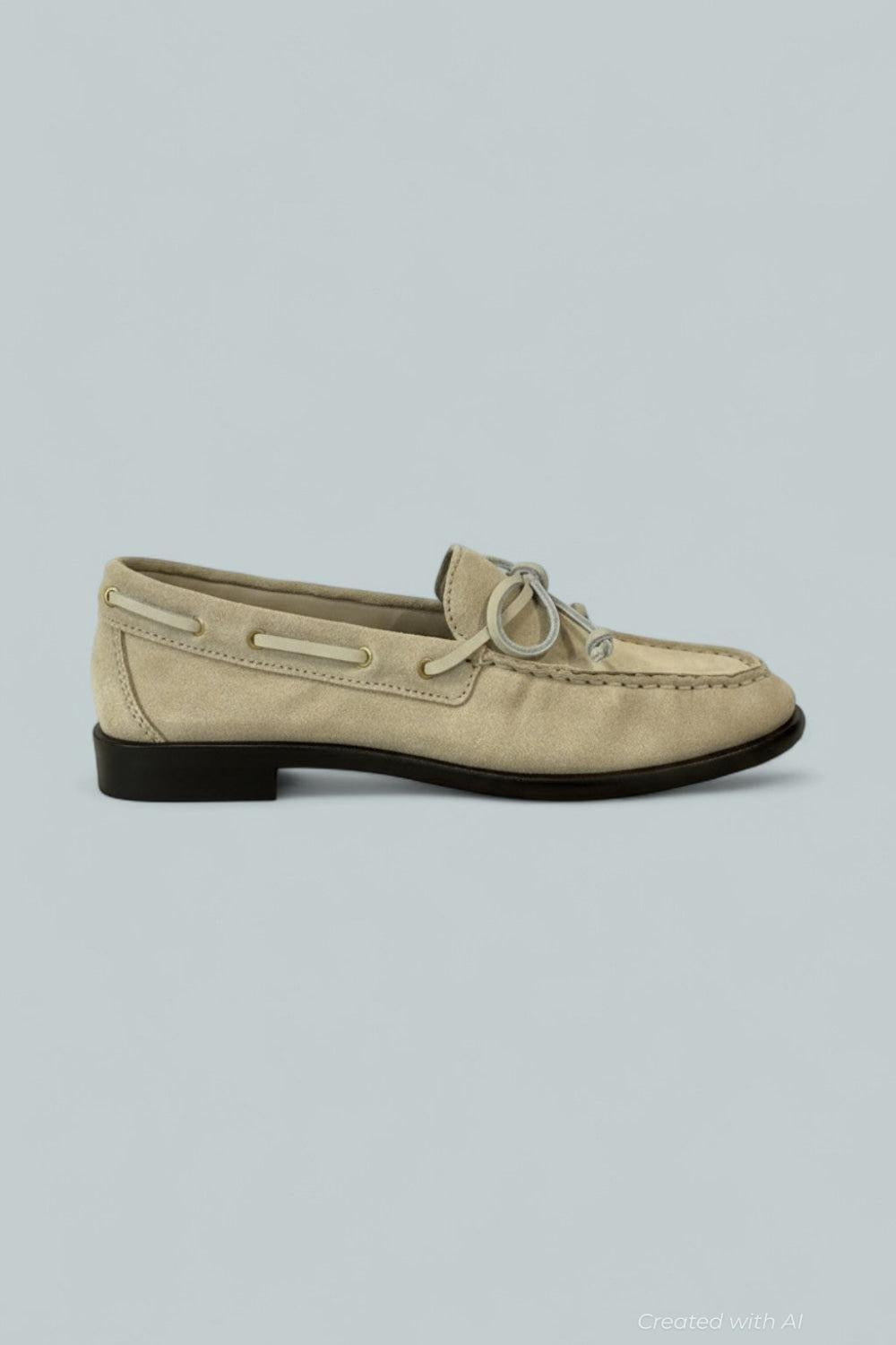 Women’s Carter Boat Shoes - Macadamia Suede - 7.5 US / 37.5 EU - Loafers