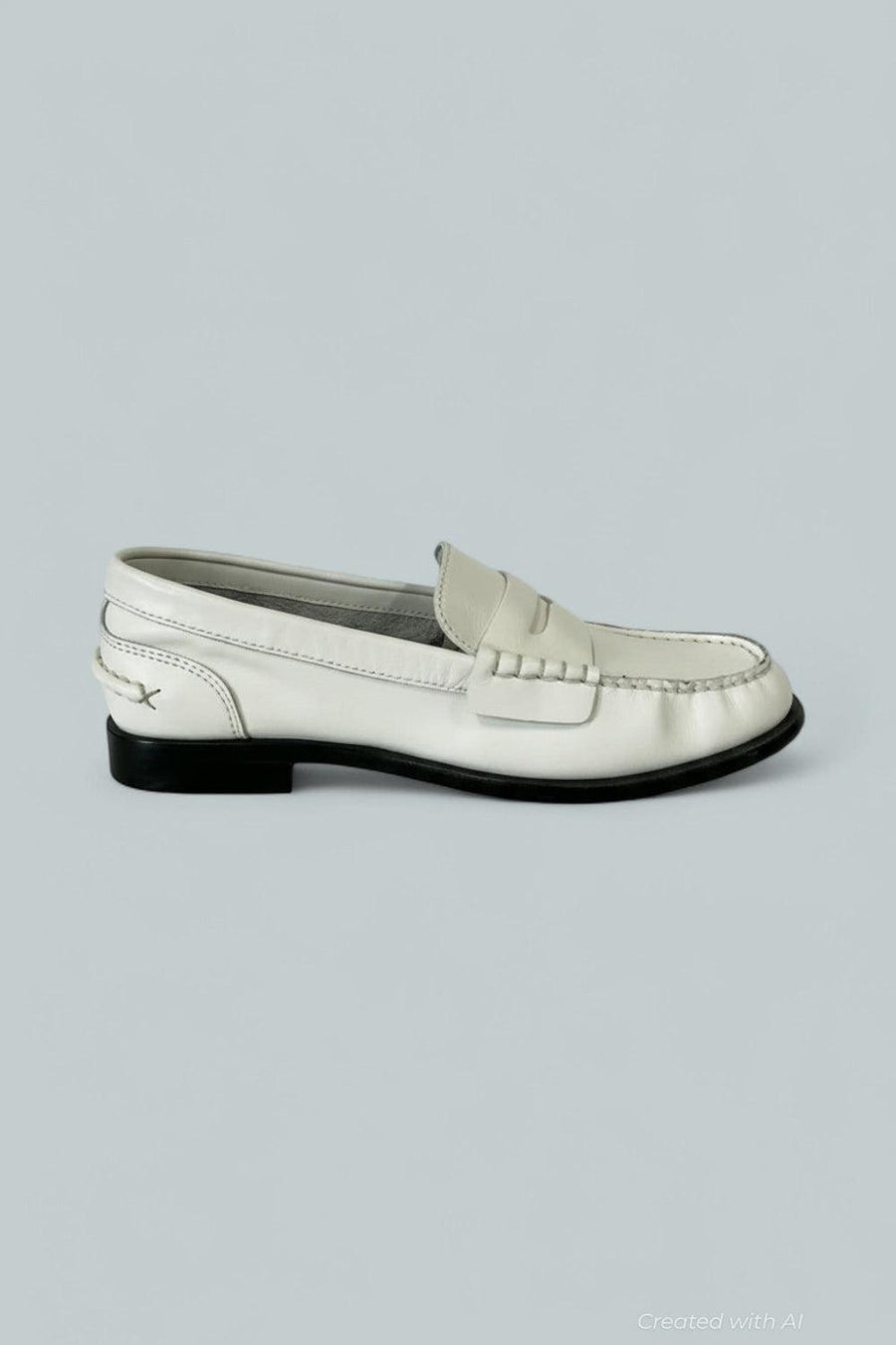 Women’s Carter Leather Loafers - Antique White - 9 US / 39 EU - Loafers