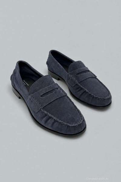 Women’s Carter Loafers - Navy Suede - Loafers