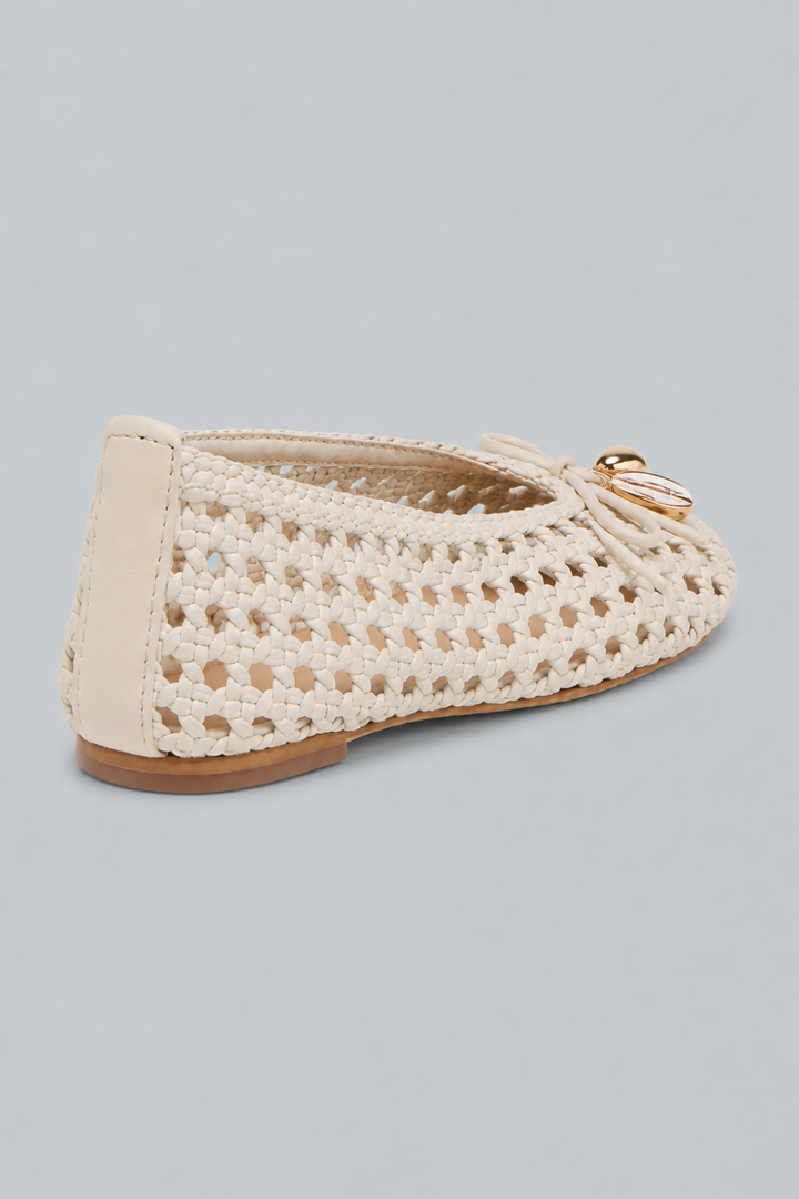Women’s Cason Charm Woven Flats - Ivory Woven - Flats